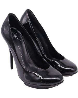 Giuseppe Zanotti Patent Leather Platform Pump (Authentic Pre-Loved) - Black
