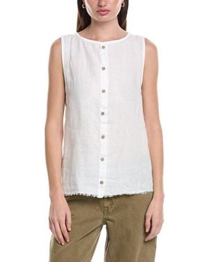 XCVI Liron Linen Tank Top - White