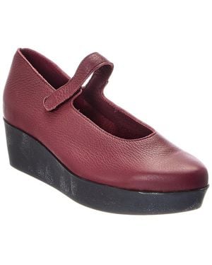 Arche Fujabi Leather Flat - Purple