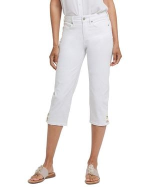 NYDJ Marilyn Optic Crop Jean - White