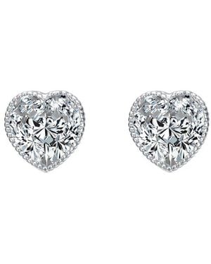 Rachel Glauber Diamond Cz Earrings - Metallic