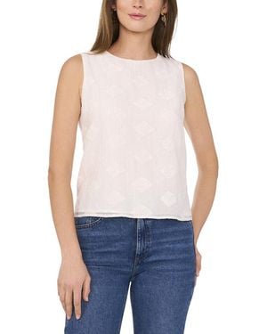 Vince Camuto Sleeveless Crewneck Blouse - Blue
