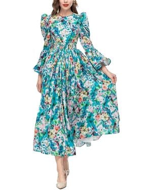Lanelle Midi Dress - Blue