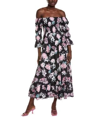 IPPONELLI Off-The-Shoulder Midi Dress - White