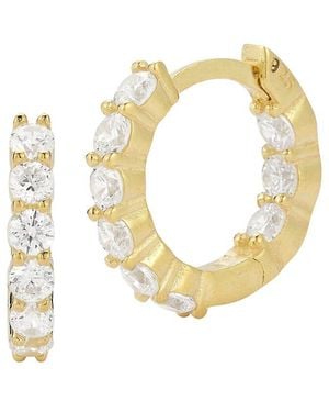 Glaze Jewelry 14K Plated Cz Earrings - Metallic
