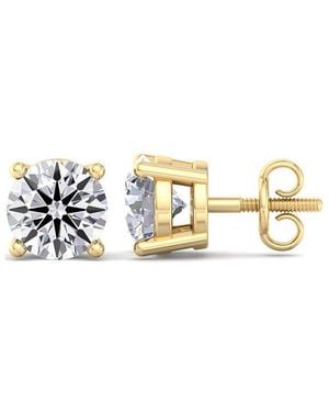 SuperJeweler 14K 6.00 Ct. Tw. Lab-Grown Diamond Earrings - Metallic