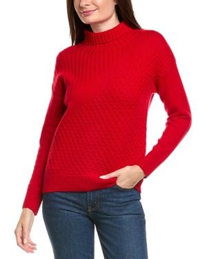 Kier + J Kier + J Turtleneck Wool & Cashmere-Blend Jumper - Red