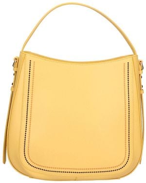 Chiara Ferretti Leather Shoulder Bag - Yellow