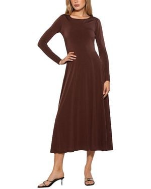 Alexia Admor Fit And Flare Dress - Brown