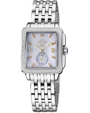 Gv2 Bari Tortoise Diamond Watch - White