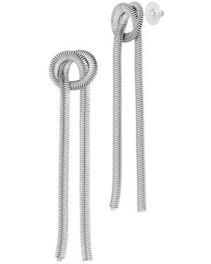 Glaze Jewelry Plated Earrings - White