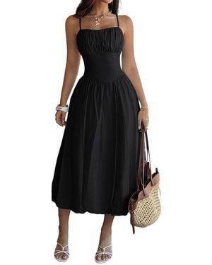Luna Tuccini Midi Dress - Black