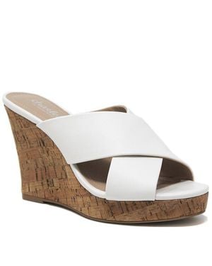 Charles David Latrice Wedge Sandal - White