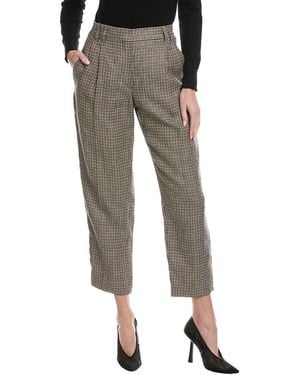 Brunello Cucinelli Linen-Blend Pant - Gray