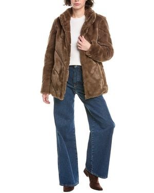 Via Spiga Grooved Jacket - Blue