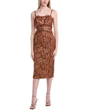 Ramy Brook Nonie Midi Dress - Brown
