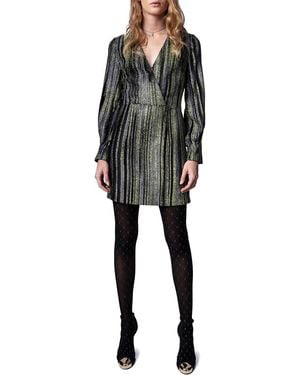 Zadig & Voltaire Rain Silk-blend Dress - Black