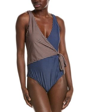 summersalt The Perfect Wrap One-Piece - Blue