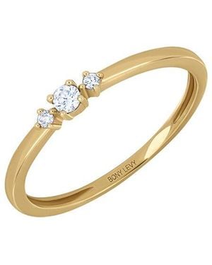 Bony Levy Liora 18K 0.09 Ct. Tw. Diamond Stackable Ring - Metallic