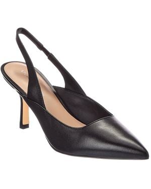 Stuart Weitzman Zuri 75 Leather Slingback Pump - Blue