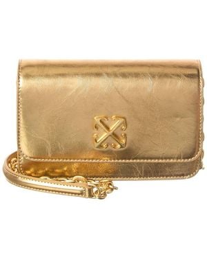 Off-White c/o Virgil Abloh Leather Wallet On A Chain - Natural