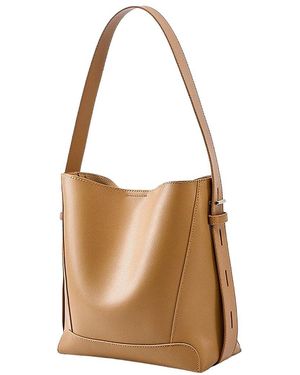 Adele Berto Leather Shoulder Bag - Brown