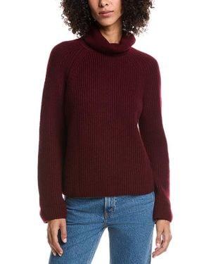 Forte Luxe Wool & Cashmere-Blend Turtleneck Sweater - Red