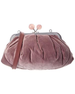 Weekend by Maxmara Vespa Velvet Clutch - Purple