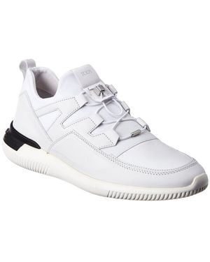 Tod's Tods Active Sport Light Leather & Neoprene Trainer - White