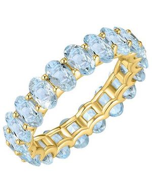 Kai Fine Jewelry 14K 4.50 Ct. Tw. Aquamarine Eternity Ring - Blue