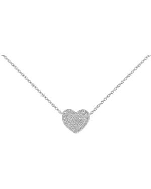 Diana M. Jewels Fine Jewellery 14k 0.14 Ct. Tw. Diamond Necklace - Metallic