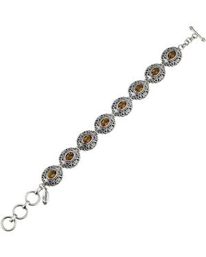 Samuel B. 18K 6.50 Ct. Tw. Citrine Bracelet - Metallic