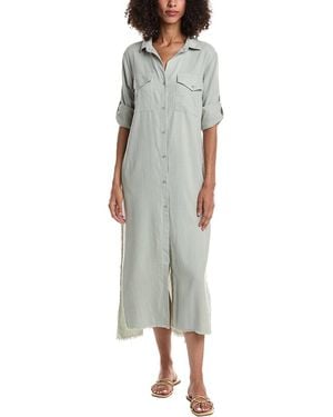Bella Dahl Maxi Shirt Dress - Green
