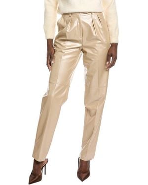 Akris Fidelia Leather Pant - Natural
