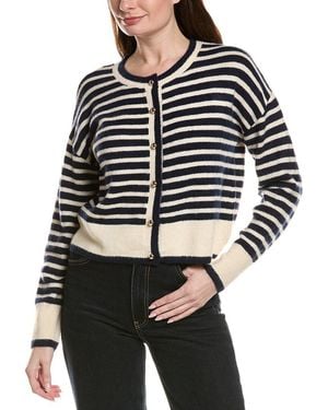 Cece Stripe Cardigan - Black