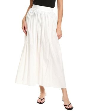 Estellina Midi Skirt - White