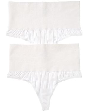 Yummie 2Pk Alex Shaping Thong - White