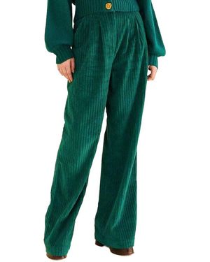 FARM Rio Emerald Corduroy Pants - Green