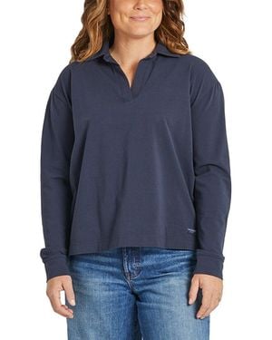 Life Is Good. Collared Pullover - Blue