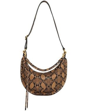 Rebecca Minkoff Darren Crescent Leather Crossbody - Metallic