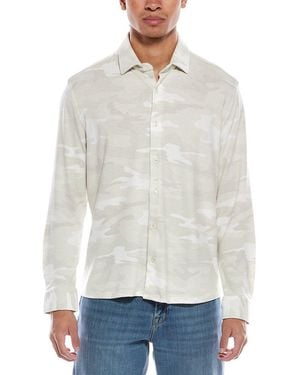 Stone Rose Technical Performance Fleece Shirt - White