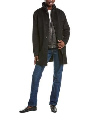 Reiss Oe Moat Wool Overcoat - Black