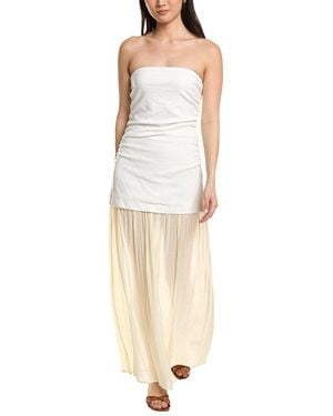 Moonsea Sleeveless Midi Dress - White