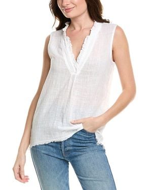 XCVI Sleeveless Blouse - White