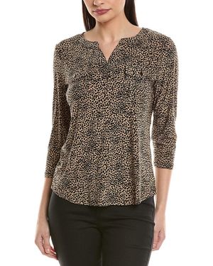 Jones New York Printed Top - Brown