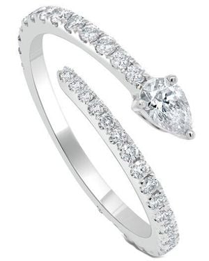 Sabrina Designs 14k 0.76 Ct. Tw. Diamond Cross Over Ring - White