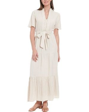 London Times Maxi Dress - White