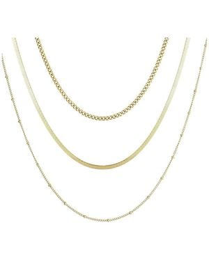 Adornia 18K Plated Stainless Steel Necklace - White