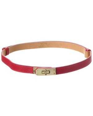 Persaman New York Leather Belt - Red