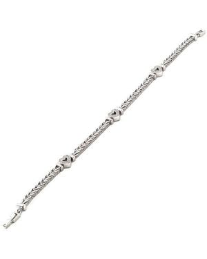 Diamond Select Cuts Heart 0.16 Ct. Tw. Diamond Bracelet - Metallic